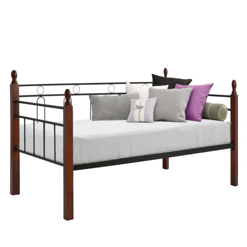 ΚΑΝΑΠΕΣ ΚΡΕΒΑΤΙ REVEN ΣΤΡΩΜΑ 90Χ190 εκ ΜΕΤΑΛΛΟ ΚΑΙ ΞΥΛΟ HM367