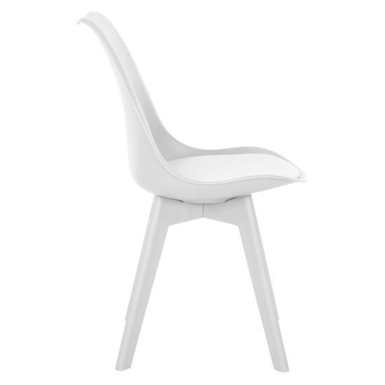 ΚΑΡΕΚΛΑ VEGAS HM0033.31 ΠΟΛΥΠΡΟΠΥΛΕΝΙΟΥ-PU- ΛΕΥΚΟ 47,5x55x82 εκ.