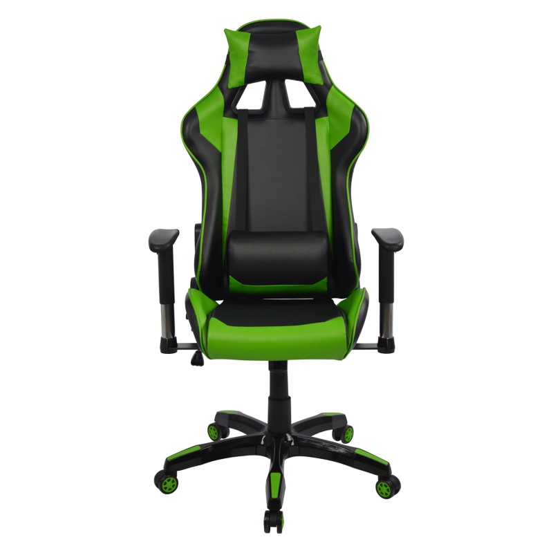 ΠΟΛΥΘΡΟΝΑ GAMING RACING HM1056.03 ΜΑΥΡΟ - ΠΡΑΣΙΝΟ PU 67x70x134 εκ.