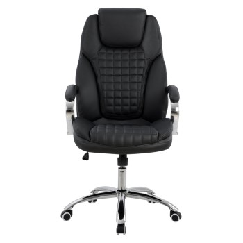 ΚΑΡΕΚΛΑ ΓΡΑΦΕΙΟΥ KIEV HM1097.01 ΜΑΥΡΗ 65x80x127cm