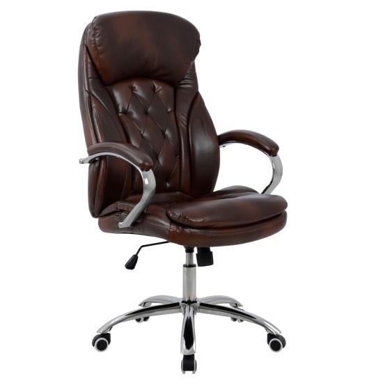 ΚΑΡΕΚΛΑ ΓΡΑΦΕΙΟΥ LANISHA HM1099.09 ΚΑΦΕ 65x73x125cm ΚΑΡΕΚΛΑ ΓΡΑΦΕΙΟΥ LANISHA HM1099.09 ΚΑΦΕ 65x73x125cm