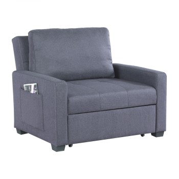 ΠΟΛΥΘΡΟΝΑ-ΚΡΕΒΑΤΙ KANNA 112x96x85 εκ.HM3083.10 ΓΚΡΙ