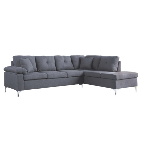 ΚΑΝΑΠΕΣ ΓΩΝΙΑ ΔΕΞΙΑ ZAILA HM3087R ΥΦΑΣΜΑ ΓΚΡΙ 282x197x90 εκ. ΚΑΝΑΠΕΣ ΓΩΝΙΑ ΔΕΞΙΑ ZAILA HM3087R ΥΦΑΣΜΑ ΓΚΡΙ 282x197x90Y εκ.