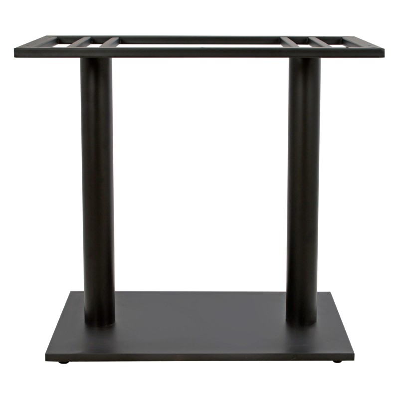 ΒΑΣΗ ΜΕΤΑΛΛΙΚΗ ΔΙΠΛΗ ΜΑΥΡΗ 80Χ40Χ72Υεκ. ΜΕ ΡΕΓΟΥΛΑΤΟΡΟΥΣ HM435