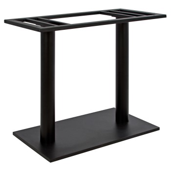 ΒΑΣΗ ΜΕΤΑΛΛΙΚΗ ΔΙΠΛΗ ΜΑΥΡΗ 80Χ40Χ72Υεκ. ΜΕ ΡΕΓΟΥΛΑΤΟΡΟΥΣ HM435