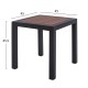 ΤΡΑΠΕΖΙ ΑΛΟΥΜΙΝΙΟΥ SABRA HM5403.02 ΓΚΡΙ ΜΕ POLYWOOD 45Χ45X45,5 εκ.