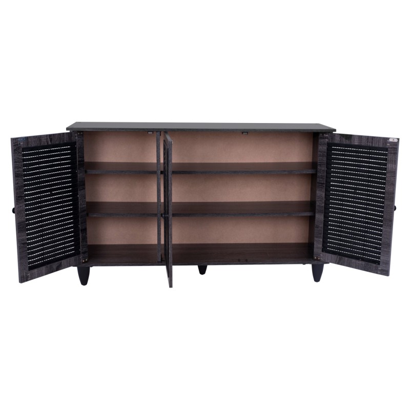 ΠΑΠΟΥΤΣΟΘΗΚΗ-ΝΤΟΥΛΑΠΙ MCKENNA ΞΥΛ.3ΠΟΡΤΕΣ HM2267.01 ΑΝΘΡΑΚΙ 112x30x68,5 cm