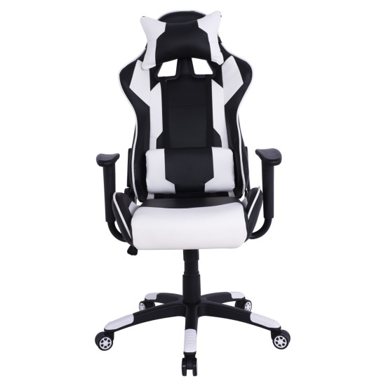 ΠΟΛΥΘΡΟΝΑ GAMING DARIUS HM1072.04 ΜΑΥΡΗ-ΛΕΥΚΗ 66,5x70x(122-129) cm ΠΟΛΥΘΡΟΝΑ GAMING DARIUS HM1072.04 ΜΑΥΡΗ-ΛΕΥΚΗ 66,5x70x(122-129) cm