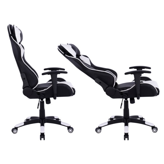 ΠΟΛΥΘΡΟΝΑ GAMING DARIUS HM1072.04 ΜΑΥΡΗ-ΛΕΥΚΗ 66,5x70x(122-129) cm ΠΟΛΥΘΡΟΝΑ GAMING DARIUS HM1072.04 ΜΑΥΡΗ-ΛΕΥΚΗ 66,5x70x(122-129) cm