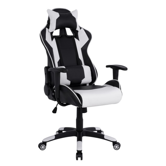 ΠΟΛΥΘΡΟΝΑ GAMING DARIUS HM1072.04 ΜΑΥΡΗ-ΛΕΥΚΗ 66,5x70x(122-129) cm ΠΟΛΥΘΡΟΝΑ GAMING DARIUS HM1072.04 ΜΑΥΡΗ-ΛΕΥΚΗ 66,5x70x(122-129) cm