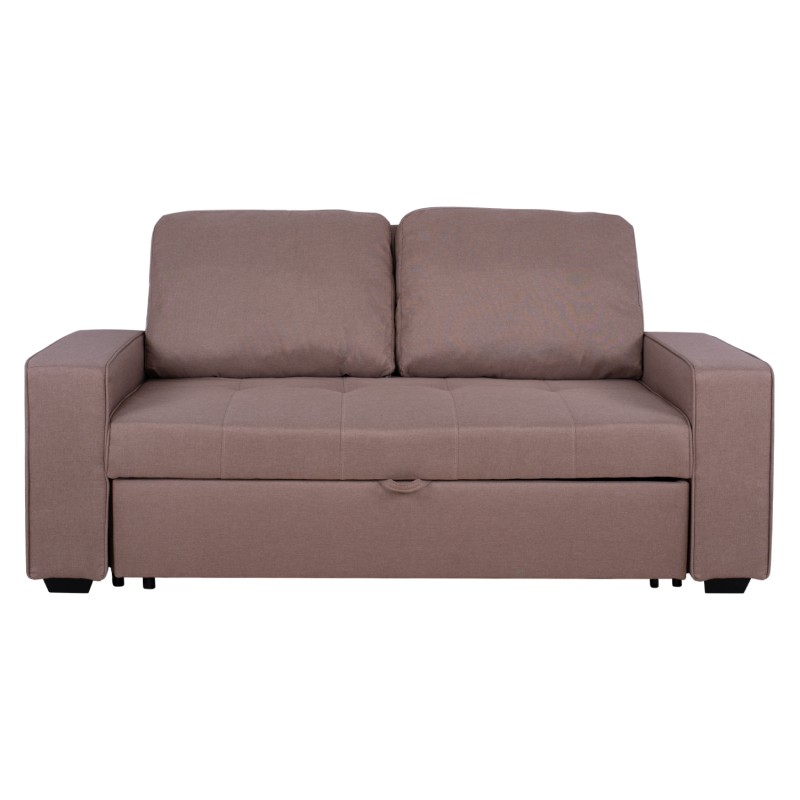 ΚΑΝΑΠΕΣ ΚΡΕΒΑΤΙ KANNA 2ΘΕΣΙΟΣ HM3082.04 ΜΕ ΜΠΕΖ ΥΦΑΣΜΑ 175x100x83 εκ.