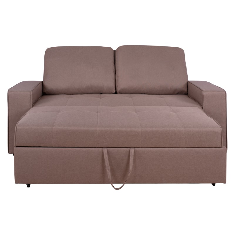 ΚΑΝΑΠΕΣ ΚΡΕΒΑΤΙ KANNA 2ΘΕΣΙΟΣ HM3082.04 ΜΕ ΜΠΕΖ ΥΦΑΣΜΑ 175x100x83 εκ.