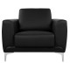 ΠΟΛΥΘΡΟΝΑ KENZIE HM3121.11 ΜΕ ΜΑΥΡΟ PU 89x81x81 εκ.