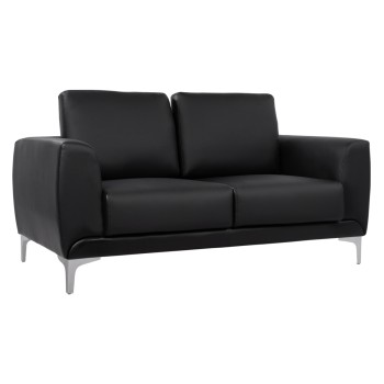 ΚΑΝΑΠΕΣ 2ΘΕΣΙΟΣ KΕΝΖΙΕ HM3121.21 ΜΕ ΜΑΥΡΟ PU 142x81x81 εκ.