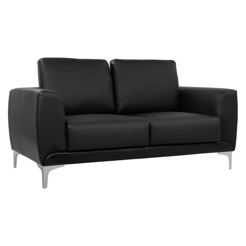 ΚΑΝΑΠΕΣ 2ΘΕΣΙΟΣ KΕΝΖΙΕ HM3121.21 ΜΕ ΜΑΥΡΟ PU 142x81x81 εκ.