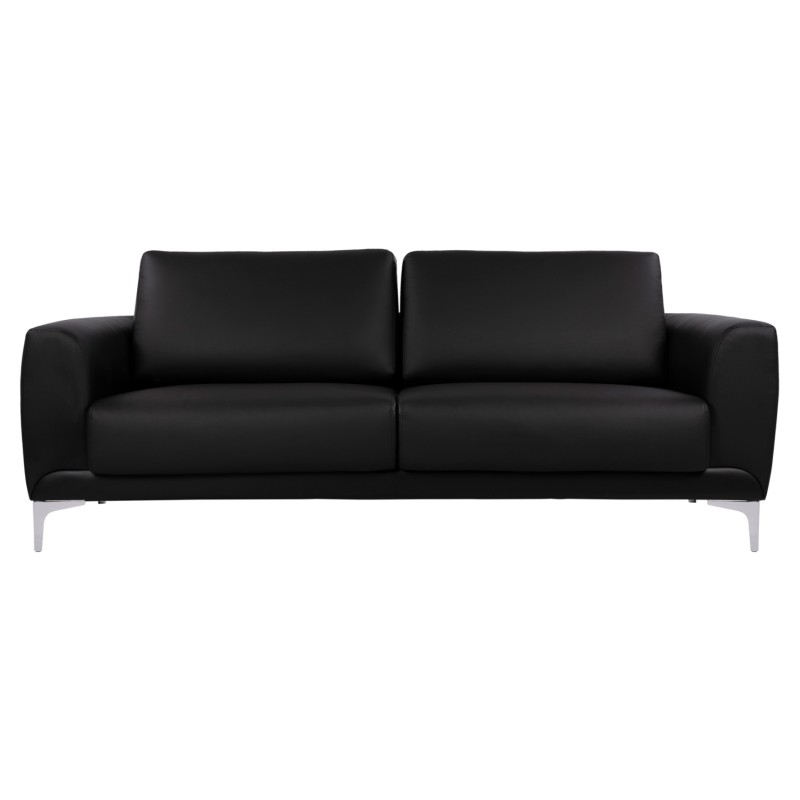 ΚΑΝΑΠΕΣ 3ΘΕΣΙΟΣ KENZIE HM3121.31 ΜΕ ΜΑΥΡΟ PU 190x81x81 εκ.