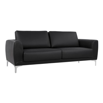 ΚΑΝΑΠΕΣ 3ΘΕΣΙΟΣ KENZIE HM3121.31 ΜΕ ΜΑΥΡΟ PU 190x81x81 εκ.