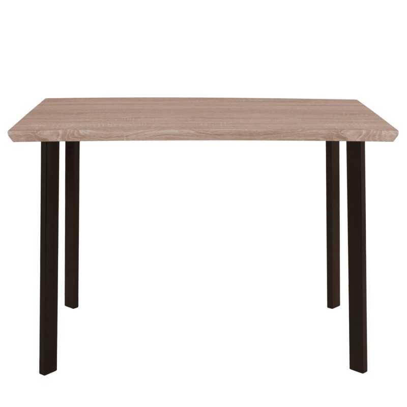 ΤΡΑΠΕΖΙ ΤΡΑΠΕΖΑΡΙΑΣ PALANI 110X70 SONAMA ΜΕ ΜΑΥΡΑ ΠΟΔΙΑ HM8333