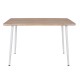 ΤΡΑΠΕΖΙ ΤΡΑΠΕΖΑΡΙΑΣ PALOMA HM8334.02, 120X70X76,5- SONOMA, ΛΕΥΚΑ ΠΟΔΙΑ