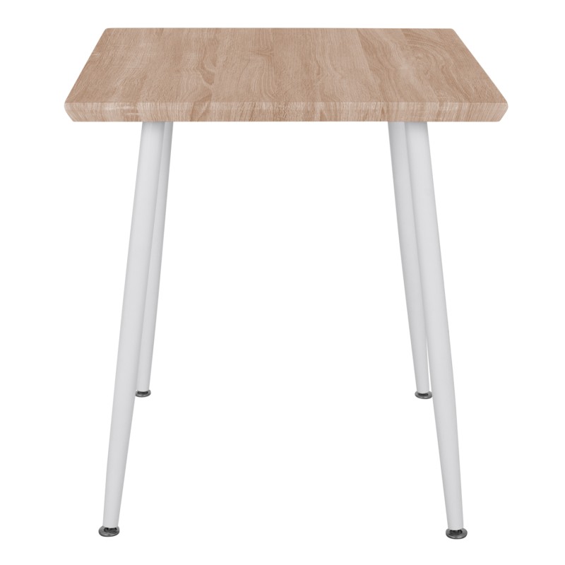 ΤΡΑΠΕΖΙ ΤΡΑΠΕΖΑΡΙΑΣ PALOMA HM8335.02, 70Χ70X76,5, SONOMA, ΛΕΥΚΑ ΠΟΔΙΑ