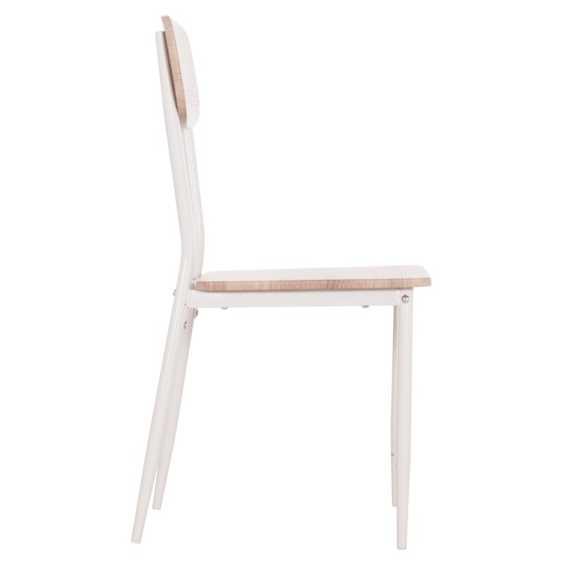 ΚΑΡΕΚΛΑ ΤΡΑΠΕΖΑΡΙΑΣ PAGET HM8373.02 SONAMA--ΛΕΥΚΑ ΜΕΤΑΛΛΙΚΑ ΠΟΔΙΑ 40x49x87,5Υεκ.