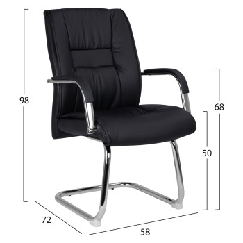 ΠΟΛΥΘΡΟΝΑ ΣΥΝΕΡΓΑΣΙΑΣ ANGEE HM1107.01 ΣΕ ΧΡΩΜΑ ΜΑΥΡΟ 58Χ72Χ98Yεκ.