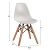 ΚΑΡΕΚΛΑ TWIST KID HM8453.01 ΞΥΛΙΝΑ ΠΟΔΙΑ Κ ΚΑΘΙΣΜΑ PP ΛΕΥΚΟ 31x34x55.5Υεκ
