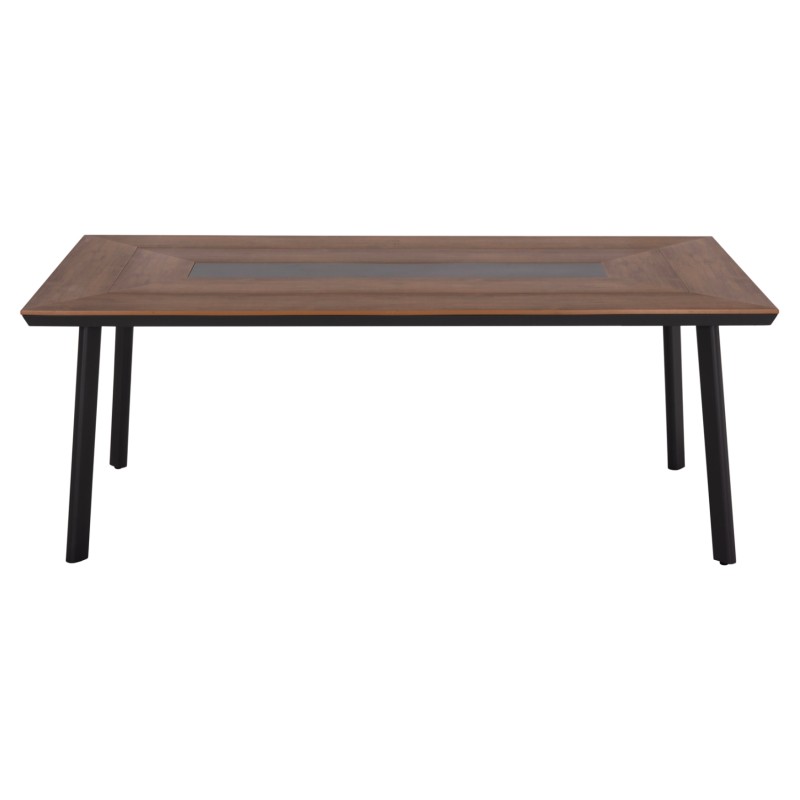 ΤΡΑΠΕΖΙ ΑΛΟΥΜΙΝΙΟΥ TABER ΜΕ POLYWOOD 200X100 ΓΚΡΙ HM5131.12