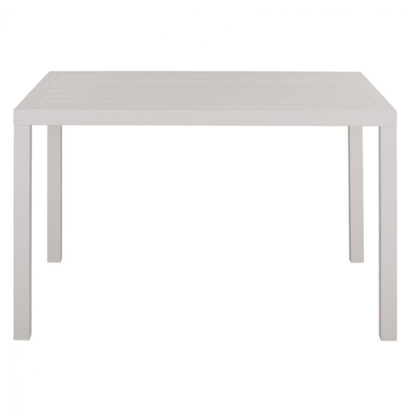 ΤΡΑΠΕΖΙ ΑΛΟΥΜΙΝΙΟΥ SAHIRA ΣΕ ΛΕΥΚΗ ΑΠΟΧΡΩΣΗ 120Χ80X75,5Υεκ. HM5570.01