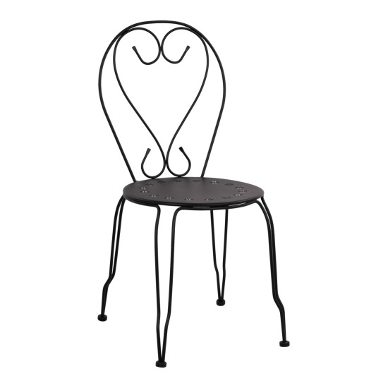 ΚΑΡΕΚΛΑ ΜΕΤΑΛΛΙΚΗ AMORE ΜΑΥΡΗ 42x48x90 εκ. HM5007.11 ΚΑΡΕΚΛΑ ΜΕΤΑΛΛΙΚΗ AMORE ΜΑΥΡΗ 42x48x90 εκ. HM5007.11