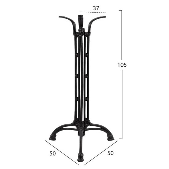 ΒΑΣΗ BAR ΑΠΟ ΜΑΝΤΕΜΙ HM446 3ΝΥΧΗ ΣΕ ΜΑΥΡΟ ΧΡΩΜΑ 50X50X105 ΒΑΣΗ BAR ΑΠΟ ΜΑΝΤΕΜΙ HM446 3ΝΥΧΗ ΣΕ ΜΑΥΡΟ ΧΡΩΜΑ 50X50X105