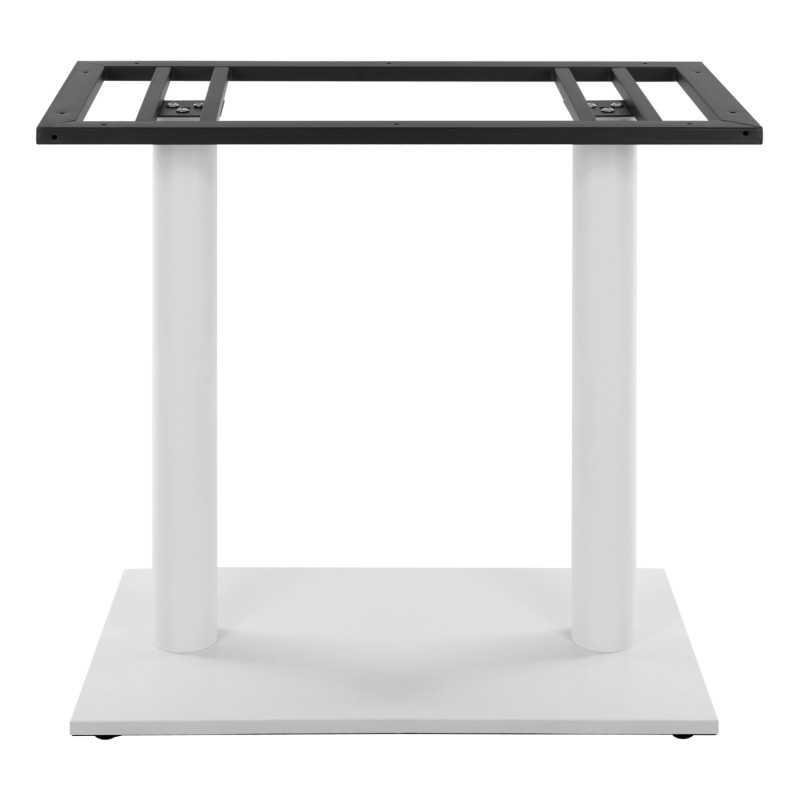 ΒΑΣΗ ΜΕΤΑΛΛΙΚΗ ΔΙΠΛΗ ΛΕΥΚΗ ΜΑΤ 80Χ40Χ72Υεκ. ΜΕ ΡΕΓΟΥΛΑΤΟΡΟΥΣ HM435.12