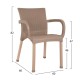 ΠΟΛΥΘΡΟΝΑ ΠΟΛΥΠΡΟΠΥΛΕΝΙΟΥ RATTAN ΠΟΔΙ ALU HM5591.02 ΚΑΠΟΥΤΣΙΝΟ 60x60x82 cm ΠΟΛΥΘΡΟΝΑ ΠΟΛΥΠΡΟΠΥΛΕΝΙΟΥ RATTAN ΠΟΔΙ ALU HM5591.02 ΚΑΠΟΥΤΣΙΝΟ 60x60x82 cm