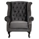 ΠΟΛΥΘΡΟΝΑ-ΜΠΕΡΖΕΡΑ ΓΚΡΙ ΒΕΛΟΥΔΟ T.CHESTERFIELD POLINA 83x75x107Yεκ.HM0053.10