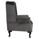 ΠΟΛΥΘΡΟΝΑ-ΜΠΕΡΖΕΡΑ ΓΚΡΙ ΒΕΛΟΥΔΟ T.CHESTERFIELD POLINA 83x75x107Yεκ.HM0053.10
