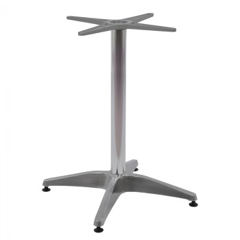 ΒΑΣΗ ΑΛΟΥΜΙΝΙΟΥ 4ΝΥΧΗ 66Χ66X69Υεκ. ΜΕ ΣΤΑΥΡΟ 45Χ45εκ. HM448.01 ΧΡΩΜΙΟΥ