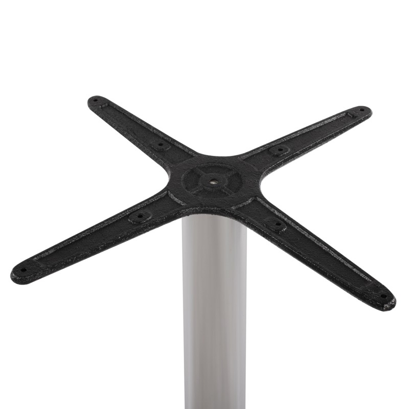 ΒΑΣΗ ΜΠΑΡ ΑΛΟΥΜΙΝΙΟΥ 4ΝΥΧΗ 66X66X109Υεκ. ΜΕ ΣΤΑΥΡΟ 44Χ44εκ. HM450 ΧΡΩΜΙΟΥ