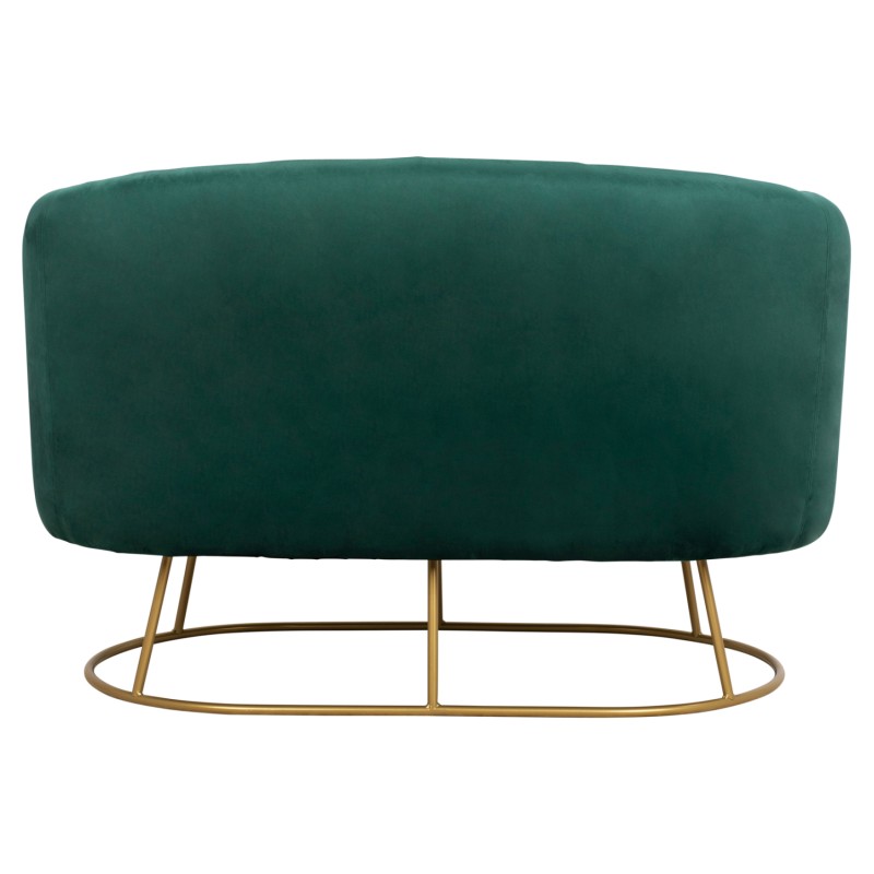 ΚΑΝΑΠΕΣ 2ΘΕΣΙΟΣ ARIEN HM8492.03 ΑΠΟ ΒΕΛΟΥΔΟ ΚΥΠΑΡΙΣΣΙ ΜΕ ΧΡΥΣΗ ΒΑΣΗ 125X80X84Y εκ.