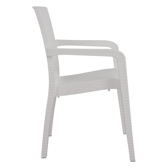 ΠΟΛΥΘΡΟΝΑ ΠΟΛΥΠΡΟΠΥΛΕΝΙΟΥ RATTAN HM5590.04 ΧΡΩΜΑ ΛΕΥΚΟ 58x55x87 cm. ΠΟΛΥΘΡΟΝΑ ΠΟΛΥΠΡΟΠΥΛΕΝΙΟΥ RATTAN HM5590.04 ΧΡΩΜΑ ΛΕΥΚΟ 58x55x87 cm.