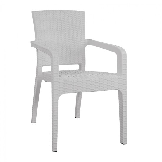 ΠΟΛΥΘΡΟΝΑ ΠΟΛΥΠΡΟΠΥΛΕΝΙΟΥ RATTAN HM5590.04 ΧΡΩΜΑ ΛΕΥΚΟ 58x55x87 cm. ΠΟΛΥΘΡΟΝΑ ΠΟΛΥΠΡΟΠΥΛΕΝΙΟΥ RATTAN HM5590.04 ΧΡΩΜΑ ΛΕΥΚΟ 58x55x87 cm.