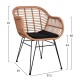 ΣΕΤ 5ΤΜΧ ALLEGRA WICKER ΜΕ ΤΡΑΠΕΖΙ 140X80Χ78Υ ΜΠΕΖ & ΜΑΥΡΟ ΧΡΩΜΑ HM10490 ΣΕΤ 5ΤΜΧ ALLEGRA WICKER ΜΕ ΤΡΑΠΕΖΙ 140X80Χ78Υ ΜΠΕΖ & ΜΑΥΡΟ ΧΡΩΜΑ HM10490