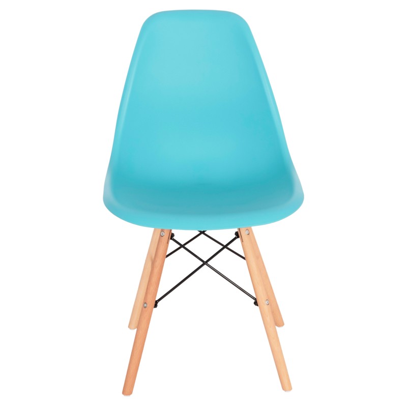 ΚΑΡΕΚΛΑ ΜΕ ΞΥΛΙΝΑ ΠΟΔΙΑ TWIST HM8460.08 PP ΤΙΡΚΟΥΑΖ ΚΑΘΙΣΜΑ 46x54x80Υεκ.