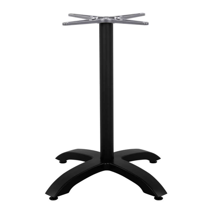 ΒΑΣΗ ΑΛΟΥΜΙΝΙΟΥ HM460.01 ΜΑΥΡΟ ΜΑΤ 66Χ66Χ72Υεκ. ΜΕ ΣΤΑΥΡΟ 48Χ48εκ.