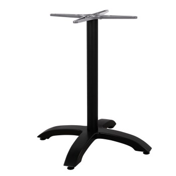 ΒΑΣΗ ΑΛΟΥΜΙΝΙΟΥ HM460.01 ΜΑΥΡΟ ΜΑΤ 66Χ66Χ72Υεκ. ΜΕ ΣΤΑΥΡΟ 48Χ48εκ.