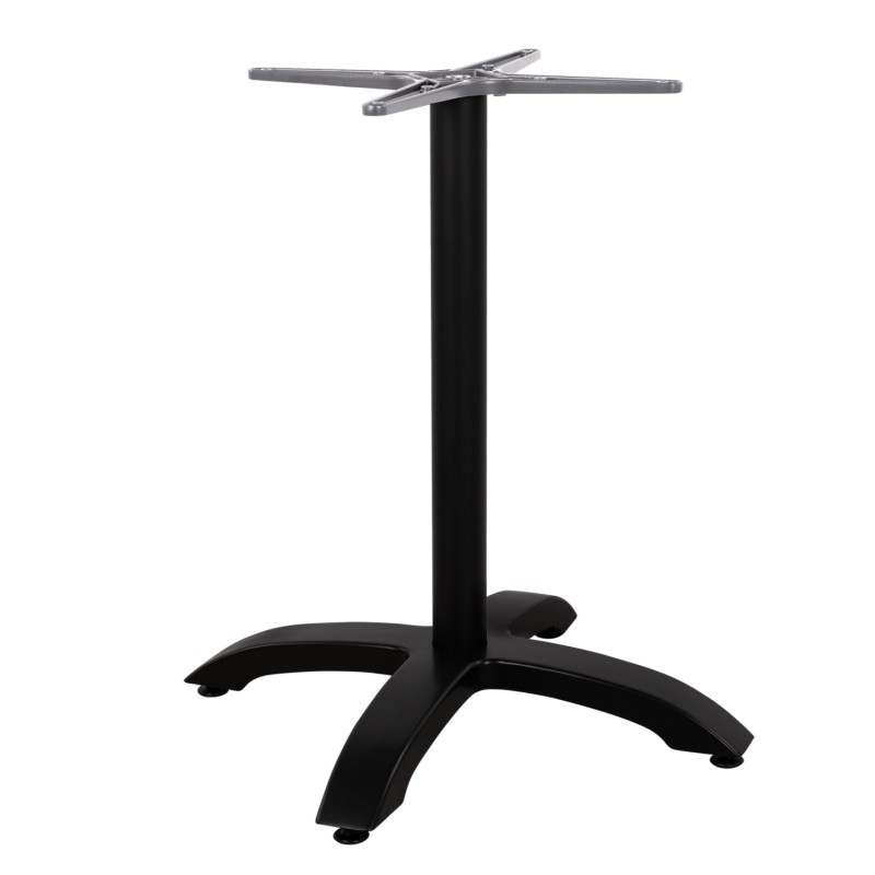 ΒΑΣΗ ΑΛΟΥΜΙΝΙΟΥ HM460.01 ΜΑΥΡΟ ΜΑΤ 66Χ66Χ72Υεκ. ΜΕ ΣΤΑΥΡΟ 48Χ48εκ.