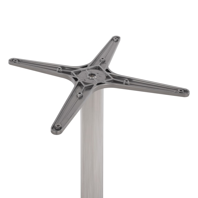 ΒΑΣΗ ΑΛΟΥΜΙΝΙΟΥ HM460.03 ΧΡΩΜΙΟΥ 66Χ66Χ72Υεκ. ΜΕ ΣΤΑΥΡΟ 48Χ48εκ.