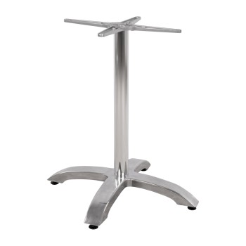 ΒΑΣΗ ΑΛΟΥΜΙΝΙΟΥ HM460.03 ΧΡΩΜΙΟΥ 66Χ66Χ72Υεκ. ΜΕ ΣΤΑΥΡΟ 48Χ48εκ.