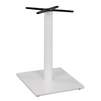 ΒΑΣΗ ΜΕΤΑΛΛΙΚΗ ΛΕΥΚΗ ΜΑΤ 46Χ46Χ72εκ. ΜΕ ΣΤΑΥΡΟ 46Χ46 ΚΑΙ ΡΕΓΟΥΛΑΤΟΡΟΥΣ HM438.02