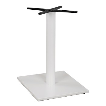 ΒΑΣΗ ΜΕΤΑΛΛΙΚΗ ΛΕΥΚΗ ΜΑΤ 46Χ46Χ72εκ. ΜΕ ΣΤΑΥΡΟ 46Χ46 ΚΑΙ ΡΕΓΟΥΛΑΤΟΡΟΥΣ HM438.02