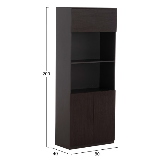 ΒΙΒΛΙΟΘΗΚΗ ΓΡΑΦΕΙΟΥ ΕΠΑΓΓΕΛΜΑΤΙΚΗ ROSEWOOD HM2089 80Χ40Χ200Υ εκ. ΒΙΒΛΙΟΘΗΚΗ ΓΡΑΦΕΙΟΥ ΕΠΑΓΓΕΛΜΑΤΙΚΗ ROSEWOOD HM2089 ΜΕΛΑΜΙΝΗ ΓΚΡΙ-WENGE 80Χ40Χ200Υεκ.